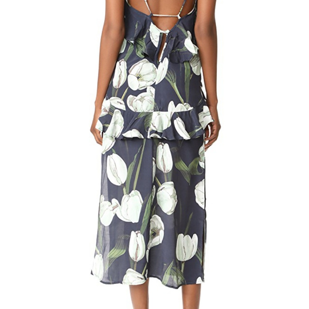 MLM Label Ruffle Slip Midi Dress - Picture 4 of 8
